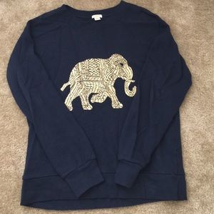 JCrew Elephant Sweatshirt