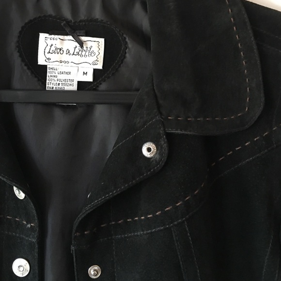 Live a Little - Crop Sued Jacket - Picture 3 of 4