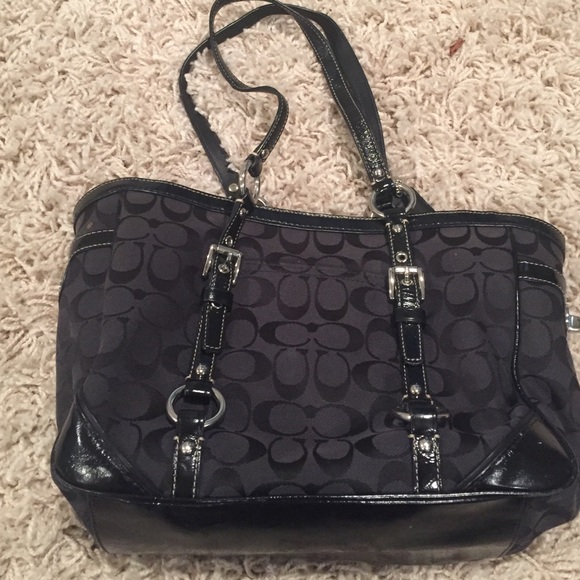 Black Coach bag.
