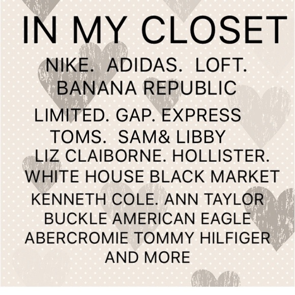BRANDS AND SIZES XS-L