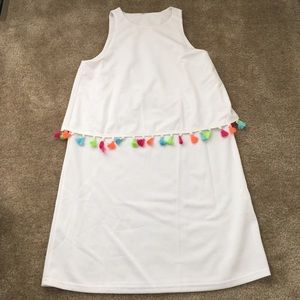 White Tassel Dress