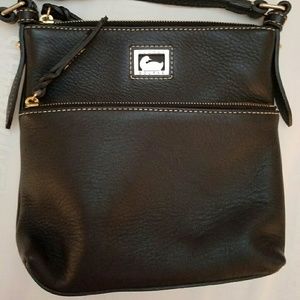 D&B Dillen Leather Letter Carrier Crossbody Bag