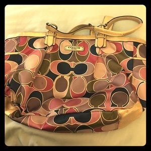 Coach pink tote/bag