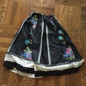 Old fashion costume skirt.