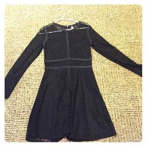 Black lace dress
