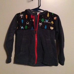 Columbia kids fleece full zip hooded jacket