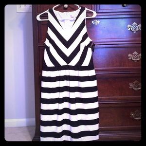 Black and white dress