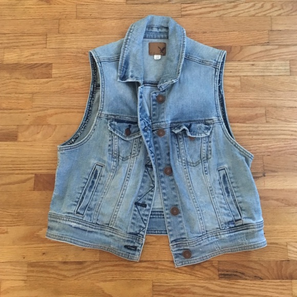American eagle denim vest