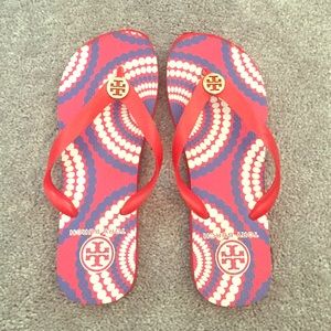 Tory Burch flip flops, size 7