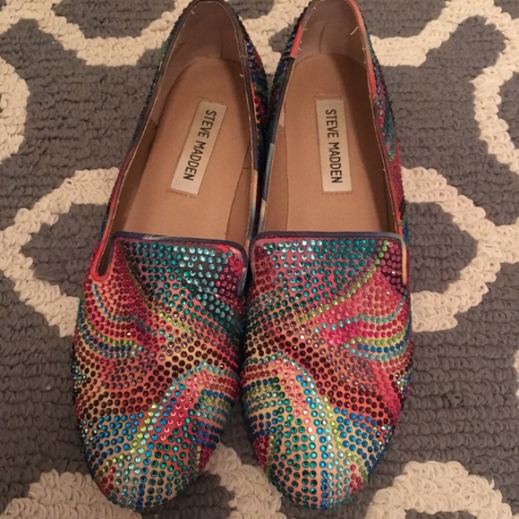 Steve Madden rhinestone flats