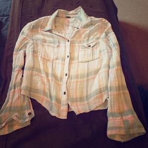 Free people flannel top