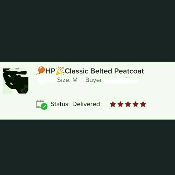 Size L 🎉Classic Belted Peacoat - Picture 3 of 4