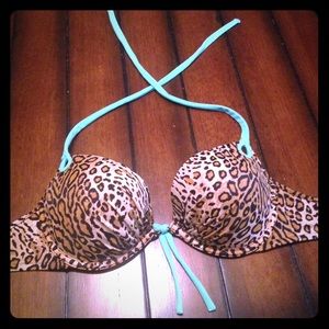 VICTORIA SECRET LEOPARD PRINT BIKINI TOP