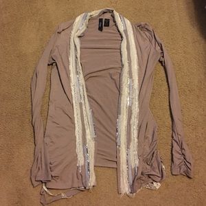 BKE Boutique grey cover up