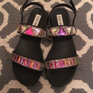 Steve Madden rhinestone & glittering sandals