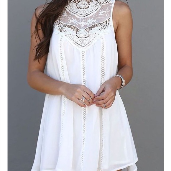White lace dress