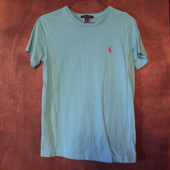 Ralph Lauren Teal Tshirt Sz Medium