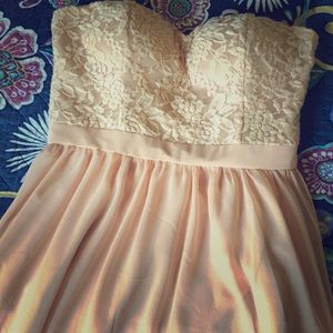 Forever21 Exclusive Dusty Rose High-Low Dress