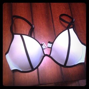 VICTORIA SECRET SPARKLE BABY BLUE BIKINI TOP