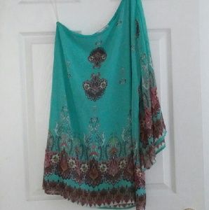 Agaci Teal & Design Dress