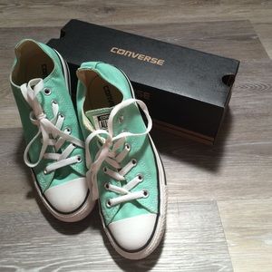 Mint green "Beach Glass" converse women's size 8