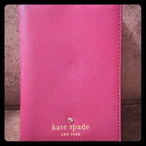 Kate Spade dark pink passport cover