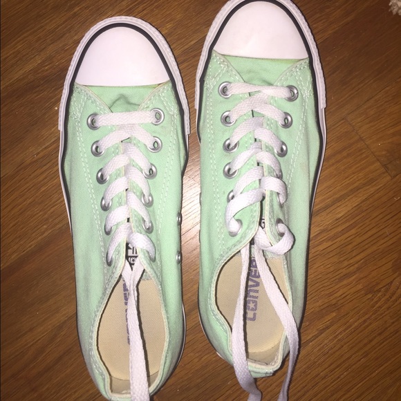 Converse Shoes - mint green all star converse
