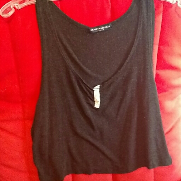 Grey Brandy Melville crop top