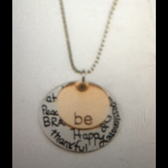 Stamp the Moment Jewelry - NEW LOW PRICE! Be Happy necklace. GREAT GIFT IDEA!