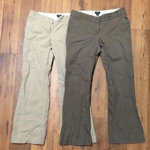 J. Crew stretch city fit khakis size 4