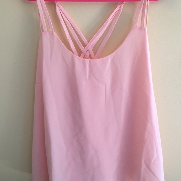 Pink Crossback Tank - Picture 2 of 2