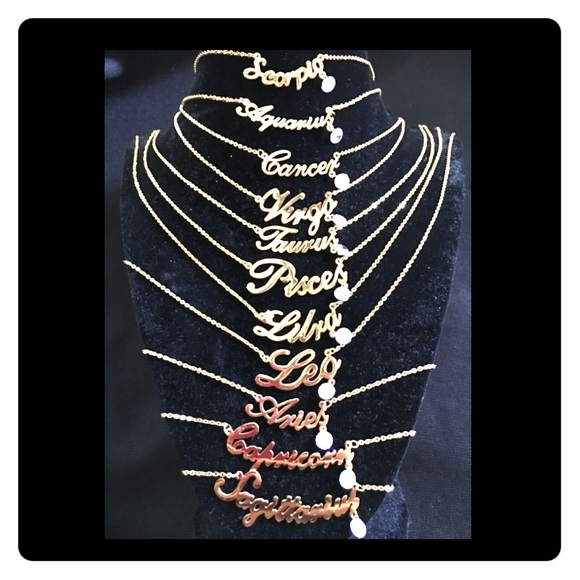 Stainless steel zodiac sign neckless