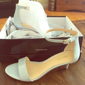 light blue Nine West sandals