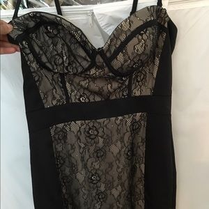 Lace bustier dress