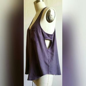 Silence + noise cut out tank top