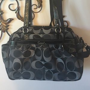 Authentic coach diaper bag