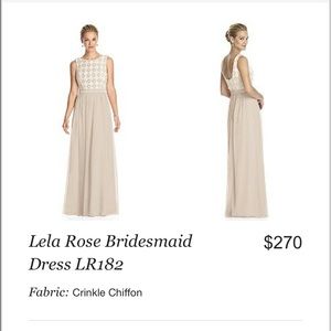 Ivory crinkle chiffon dress