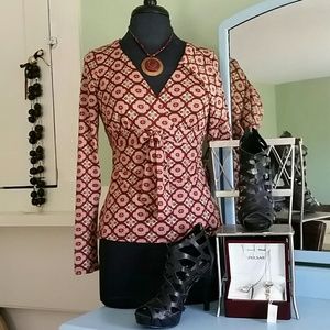 INC Multi colored top