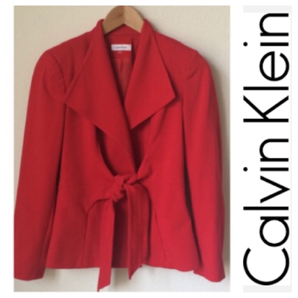 Calvin Klein Jackets & Blazers - Calvin Klein Red suit blazer size 6