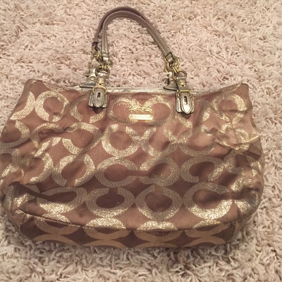 Gold Coach Bag