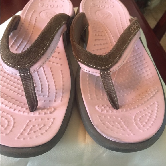 Crocs flips flops