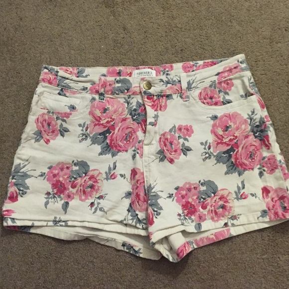 Floral Hi-Rise Shorts