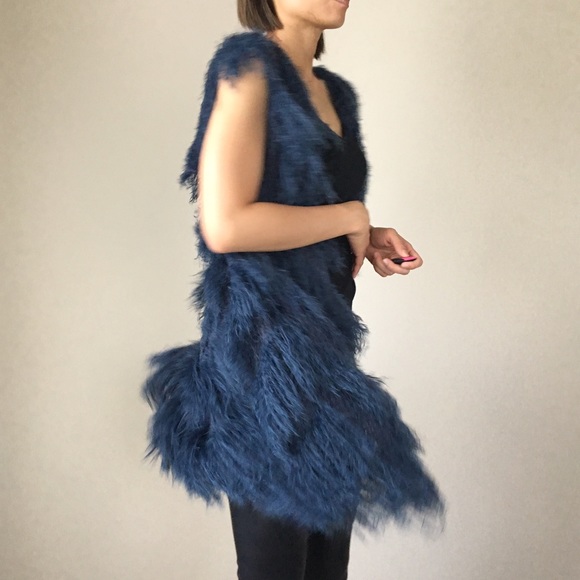 SALE.Shaggy long Fringe  cardigan coat jacket. - Picture 4 of 4