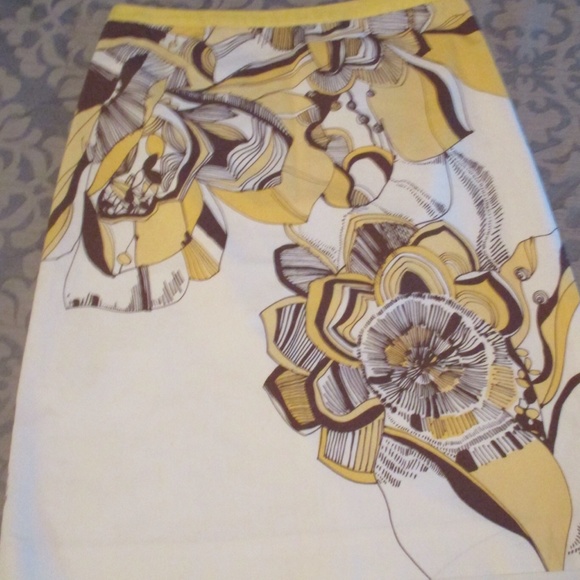 Loft a-line skirt with beautiful print - Picture 1 of 1