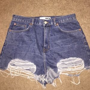 Hi-Rise denim Shorts
