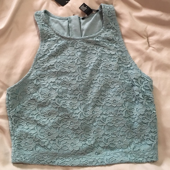 Lace cropped top - Picture 1 of 1