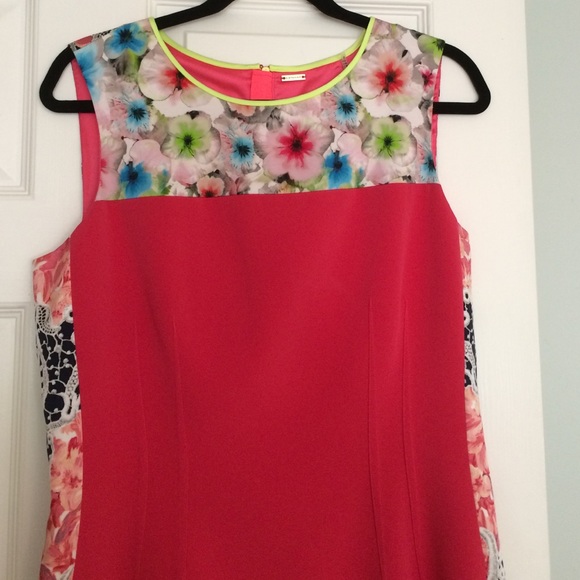 Tahari sz 12 brand new with tags pink dress