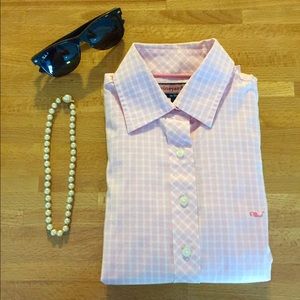 VINEYARD VINES pink button down