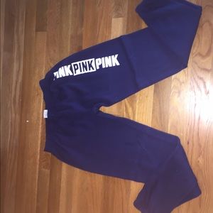 Blue Victoria secret pink sweatpants
