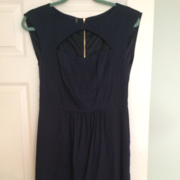 Rebecca Taylorsz 6 navy linen dress
